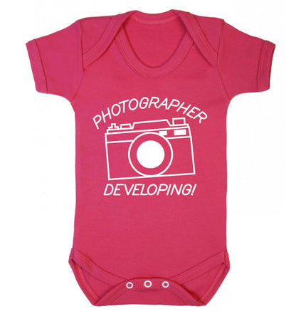 Photographer Developing  Baby Vest dark pink 18-24 months