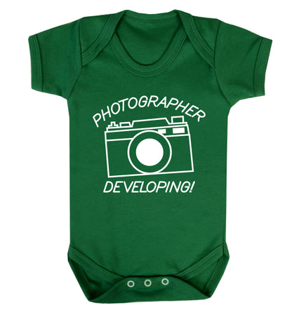 Photographer Developing  Baby Vest green 18-24 months
