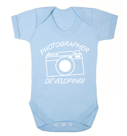 Photographer Developing  Baby Vest pale blue 18-24 months