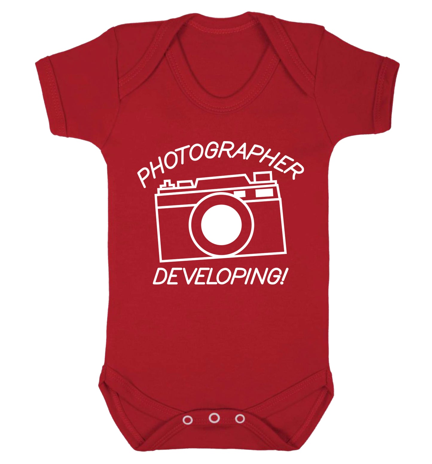 Photographer Developing  Baby Vest red 18-24 months