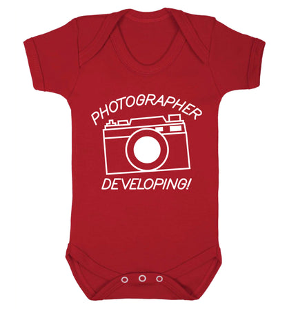 Photographer Developing  Baby Vest red 18-24 months