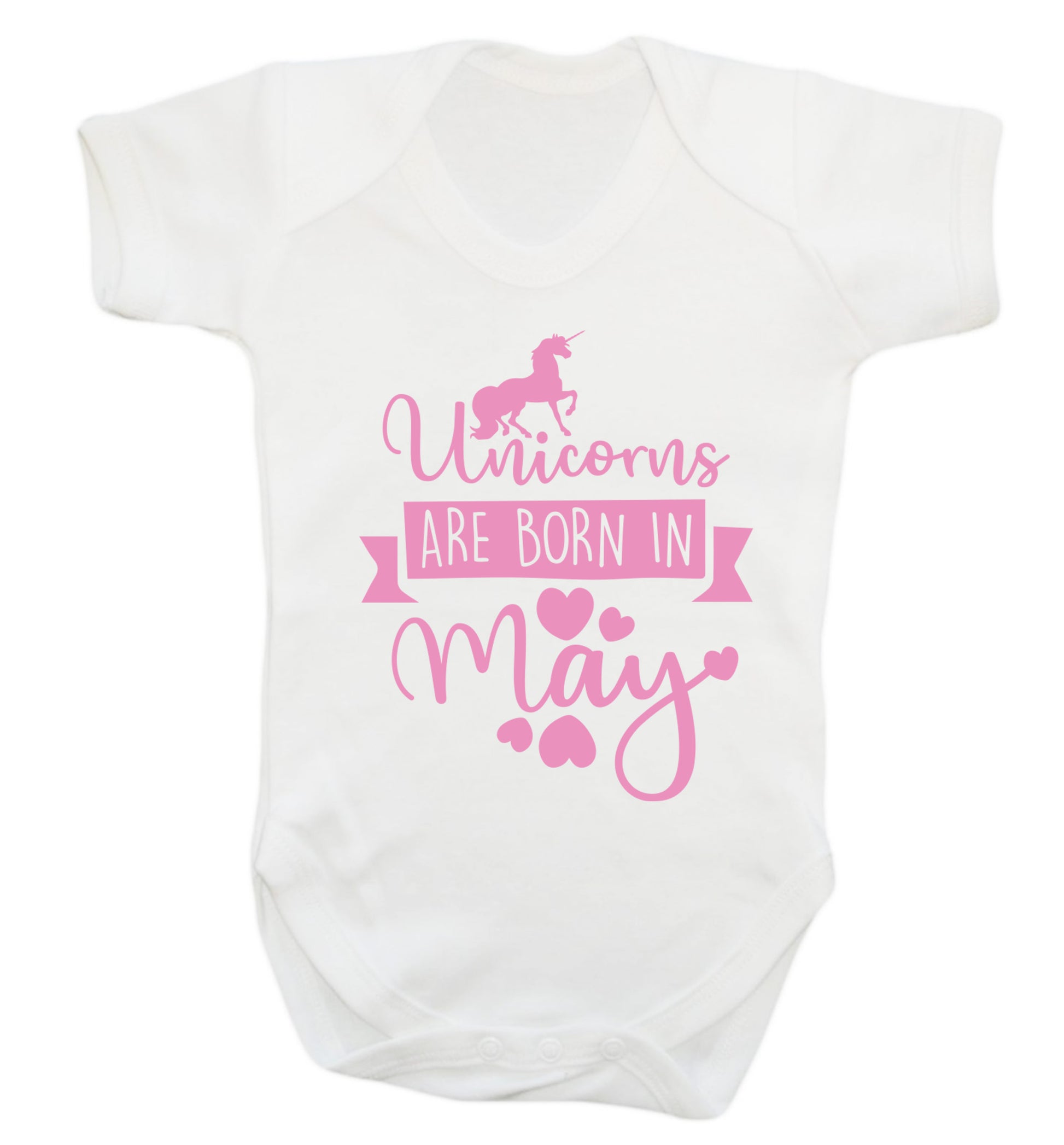 Unicorns are born in May Baby Vest white 18-24 months