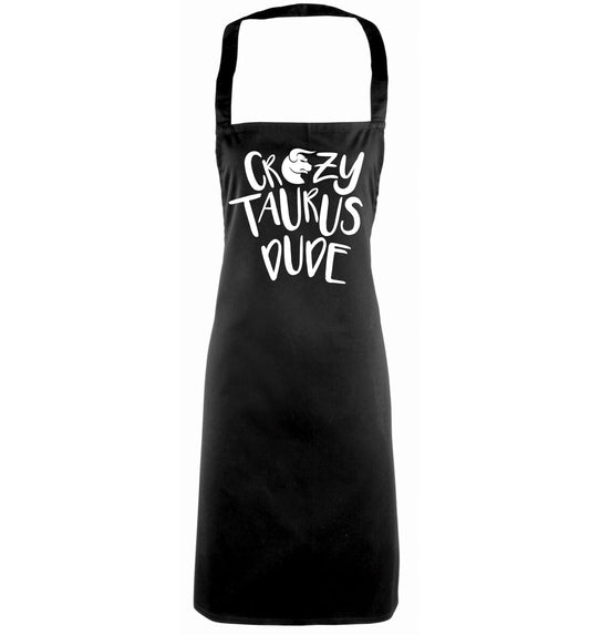 Crazy taurus lady black apron