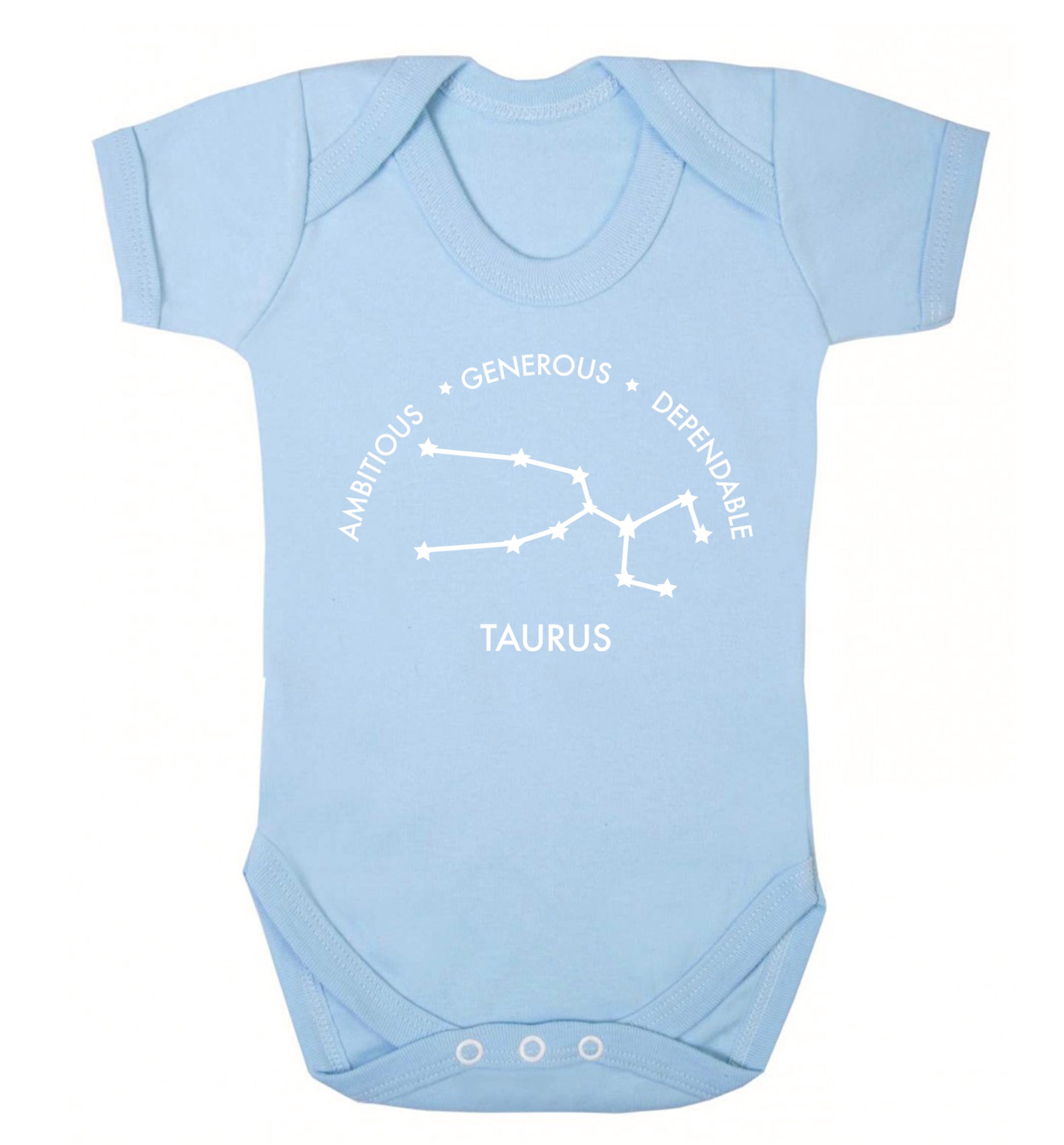 Taurus Ambitious Generous Dependable Baby Vest pale blue 18-24 months