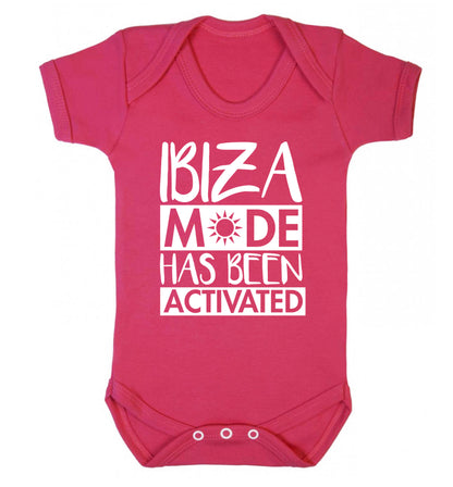 Ibiza mode has been activated Baby Vest dark pink 18-24 months