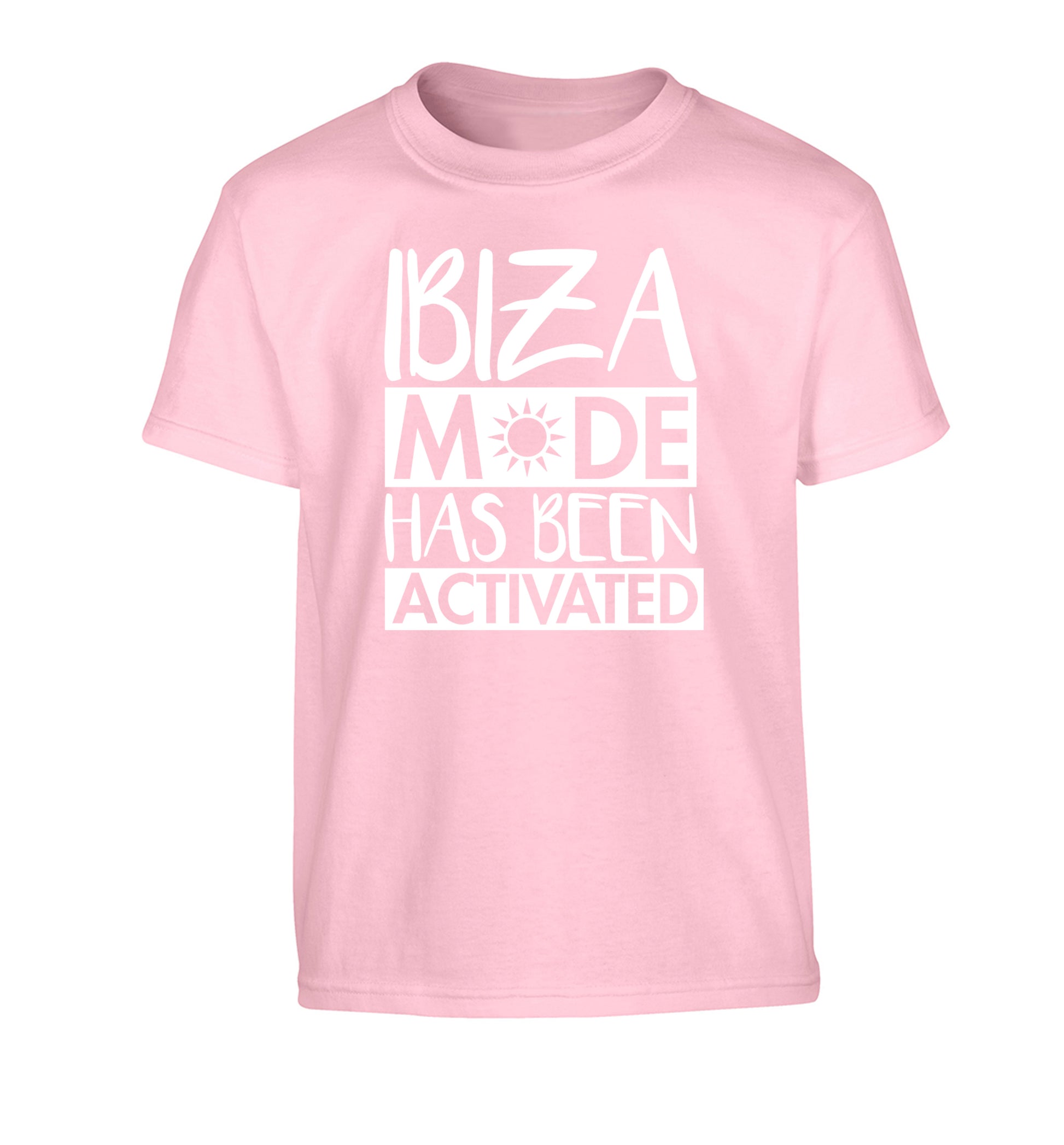 Ibiza mode has been activated Children's light pink Tshirt 12-13 Years