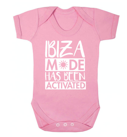 Ibiza mode has been activated Baby Vest pale pink 18-24 months