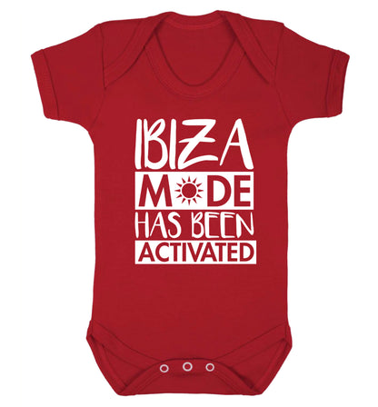 Ibiza mode has been activated Baby Vest red 18-24 months