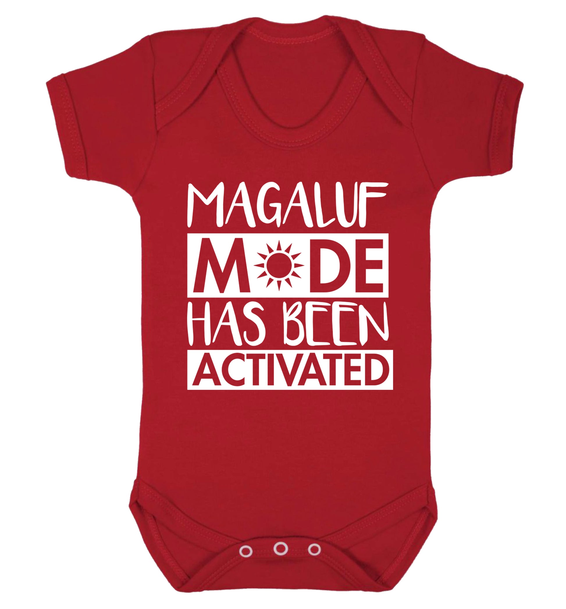 Magaluf mode has been activated Baby Vest red 18-24 months