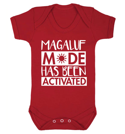 Magaluf mode has been activated Baby Vest red 18-24 months