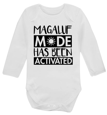 Magaluf mode has been activated Baby Vest long sleeved white 6-12 months