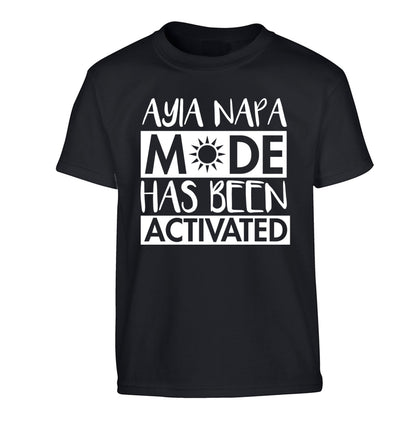 Ayia Napa mode has been activated Children's black Tshirt 12-13 Years