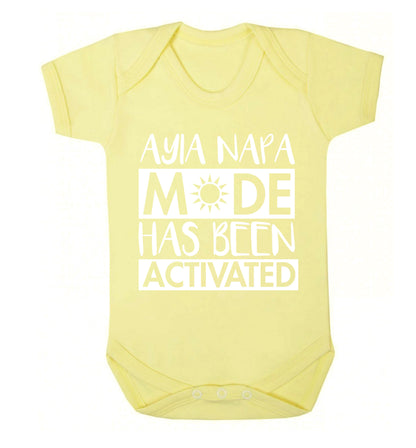 Ayia Napa mode has been activated Baby Vest pale yellow 18-24 months