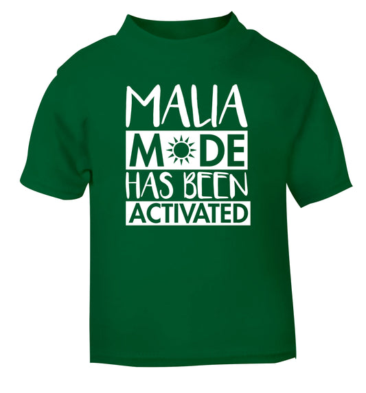 Malia mode has been activated green Baby Toddler Tshirt 2 Years