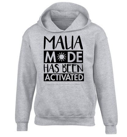 Malia mode has been activated children's grey hoodie 12-13 Years