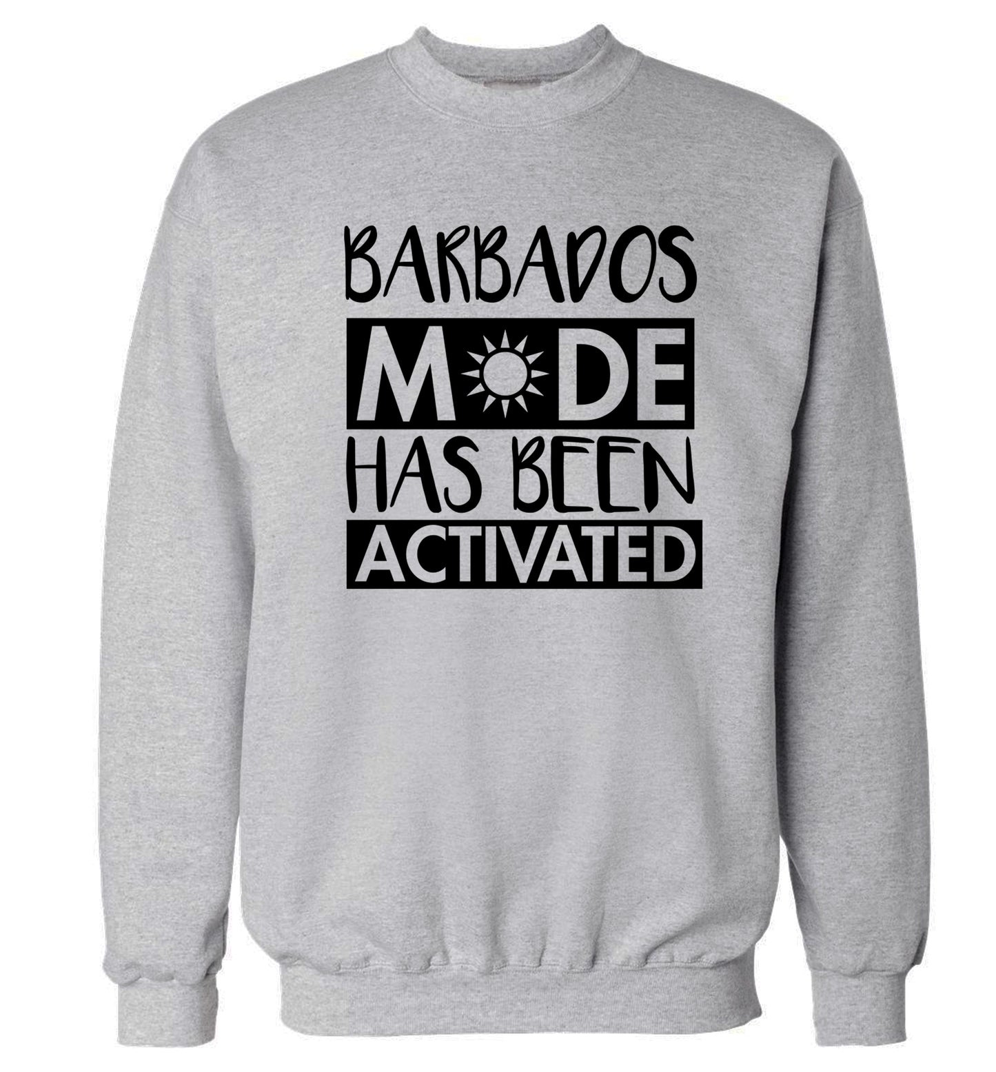 Barbados mode has been activated Adult's unisex grey Sweater 2XL