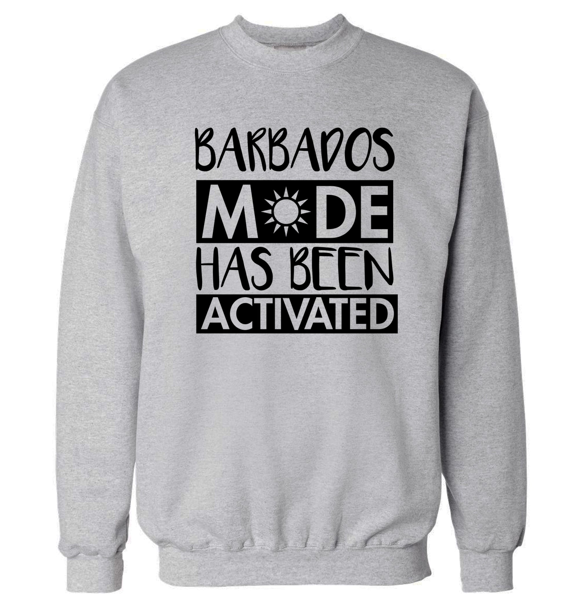 Barbados mode has been activated Adult's unisex grey Sweater 2XL