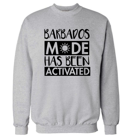 Barbados mode has been activated Adult's unisex grey Sweater 2XL