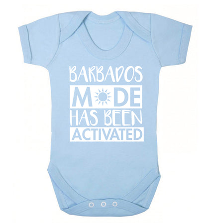 Barbados mode has been activated Baby Vest pale blue 18-24 months