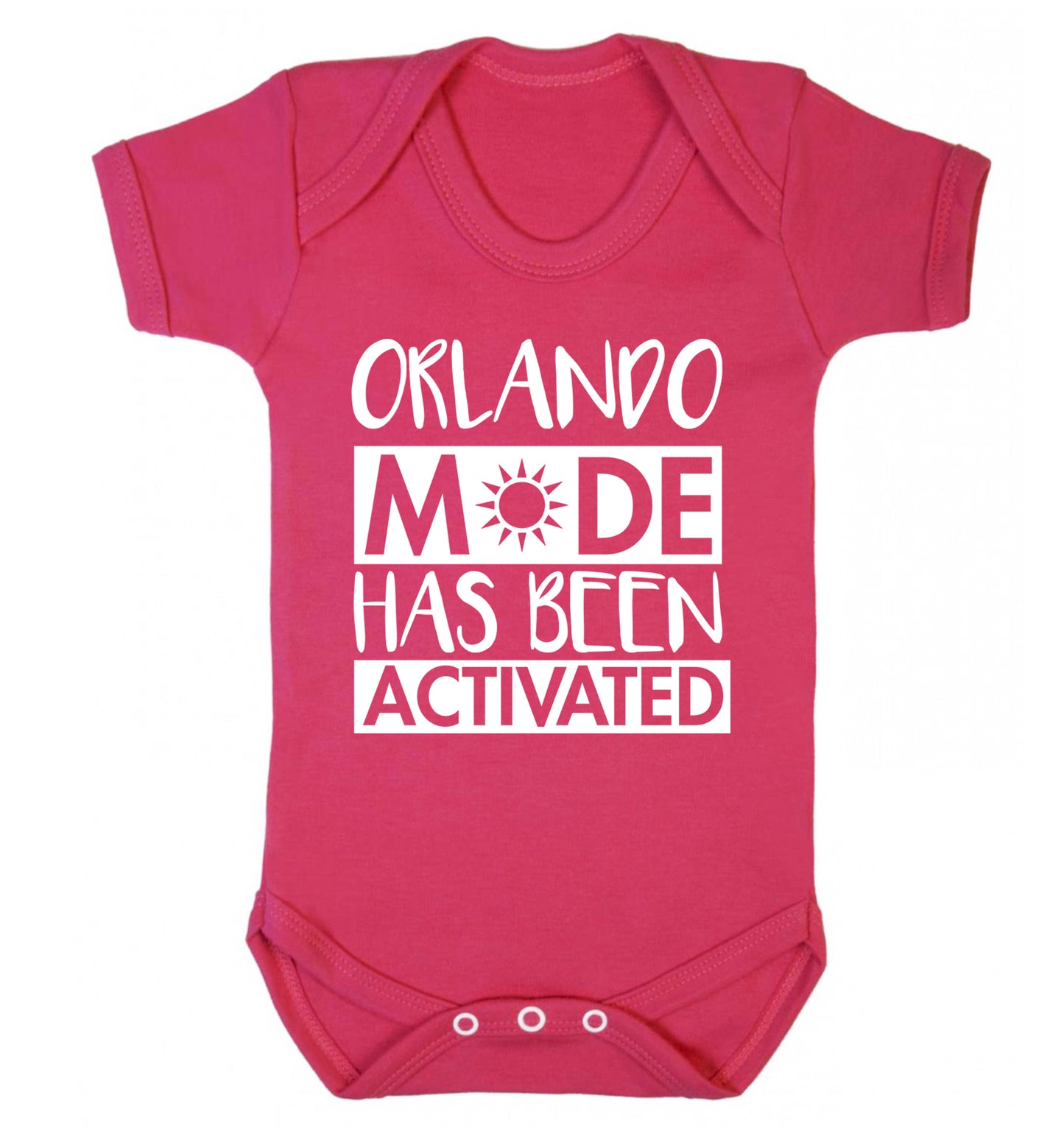 Orlando mode has been activated Baby Vest dark pink 18-24 months