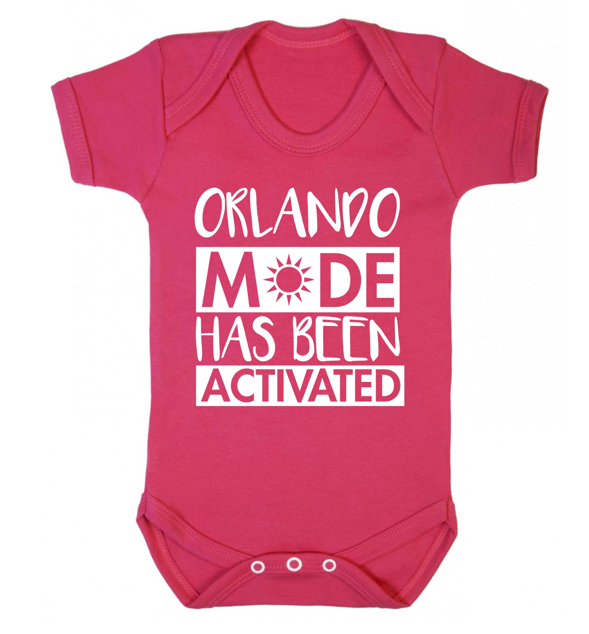 Orlando mode has been activated Baby Vest dark pink 18-24 months