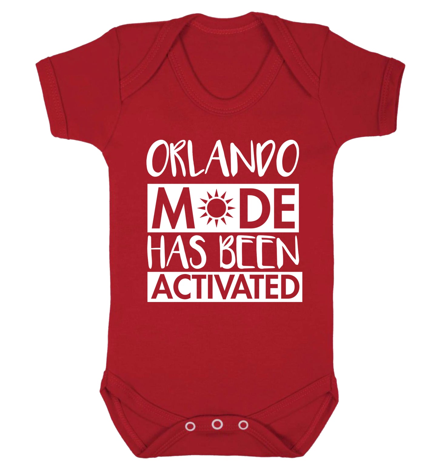Orlando mode has been activated Baby Vest red 18-24 months