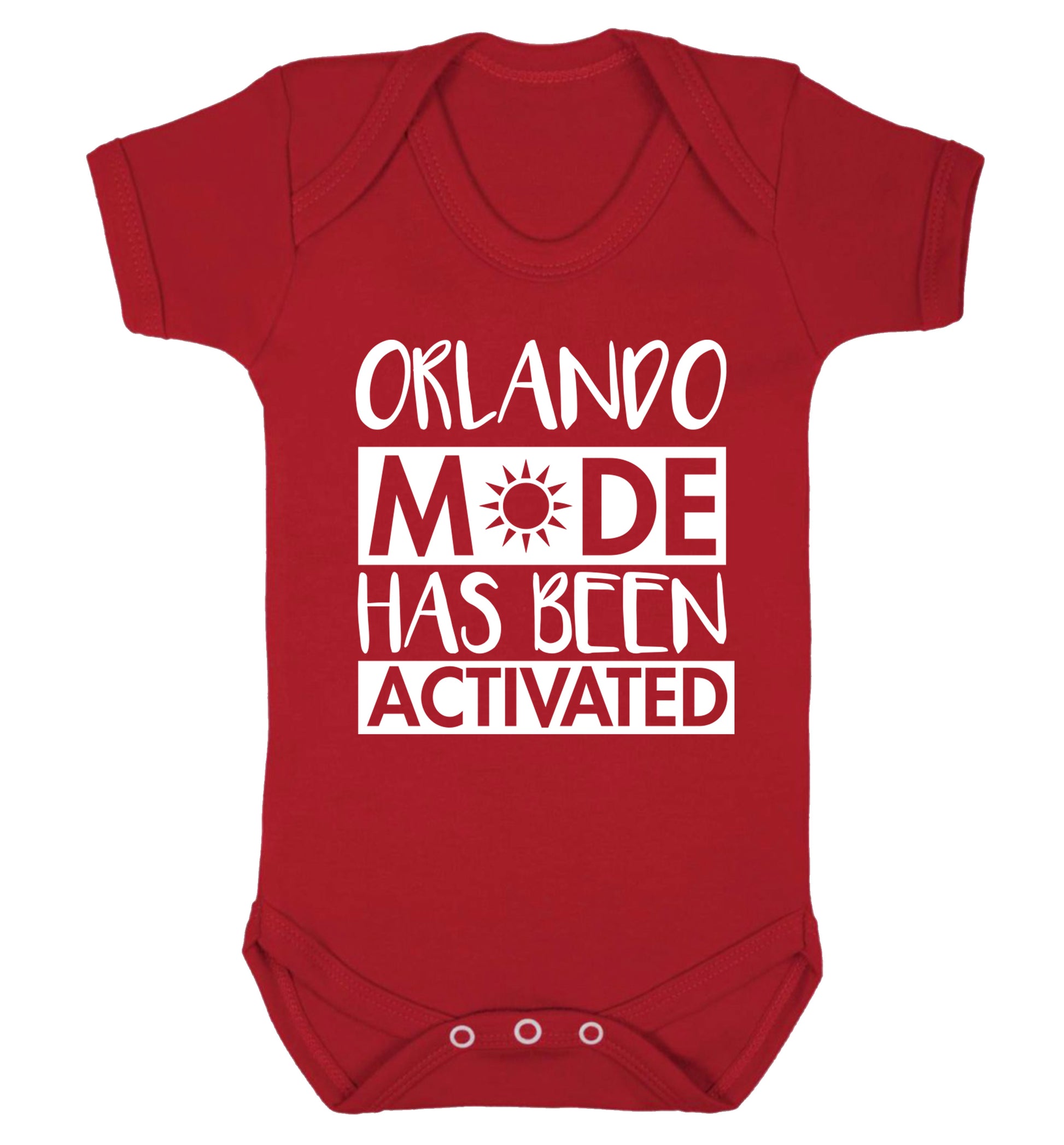 Orlando mode has been activated Baby Vest red 18-24 months