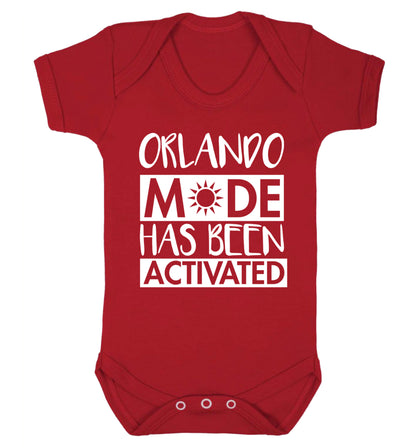Orlando mode has been activated Baby Vest red 18-24 months