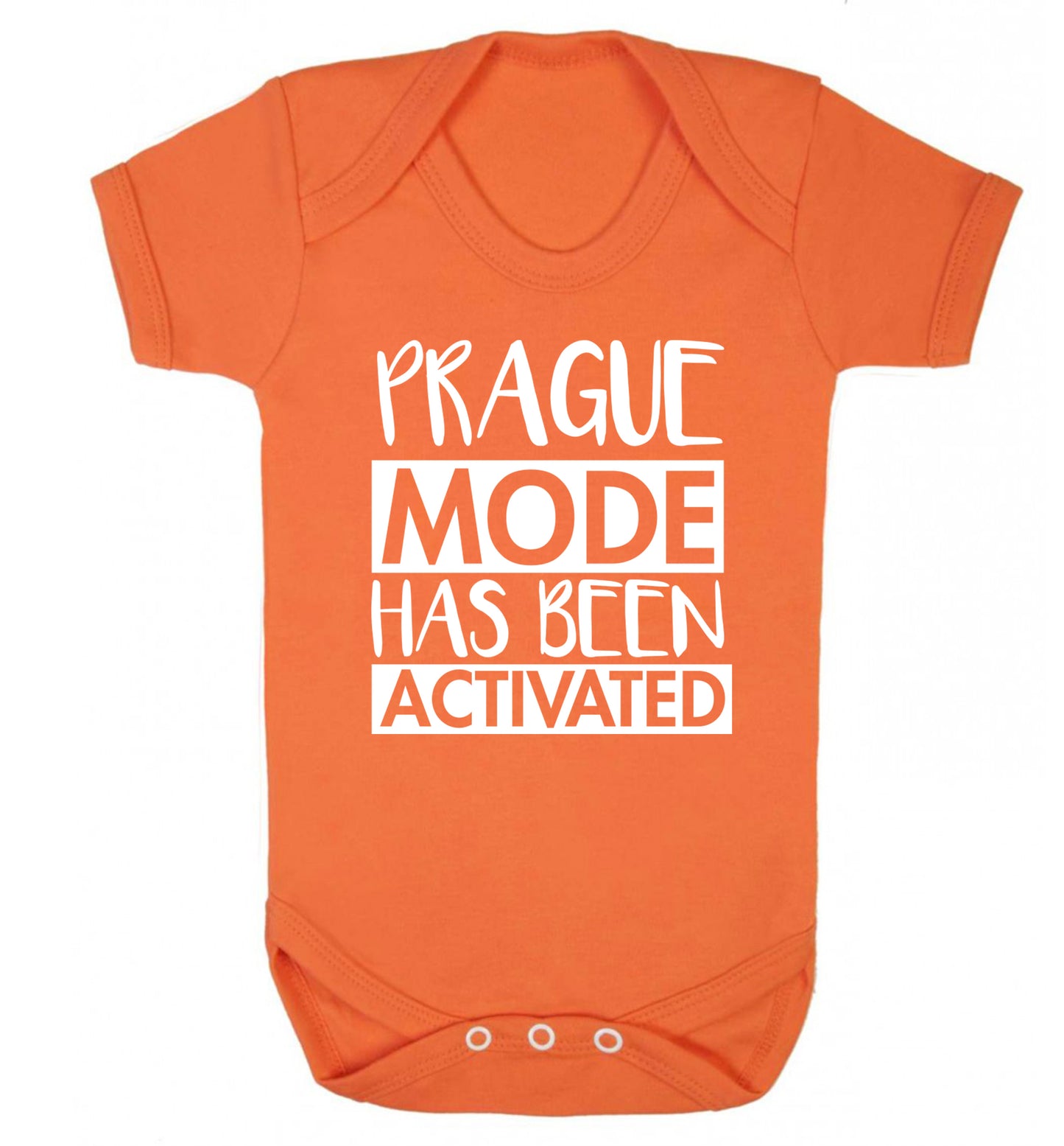 Prague mode has been activated Baby Vest orange 18-24 months