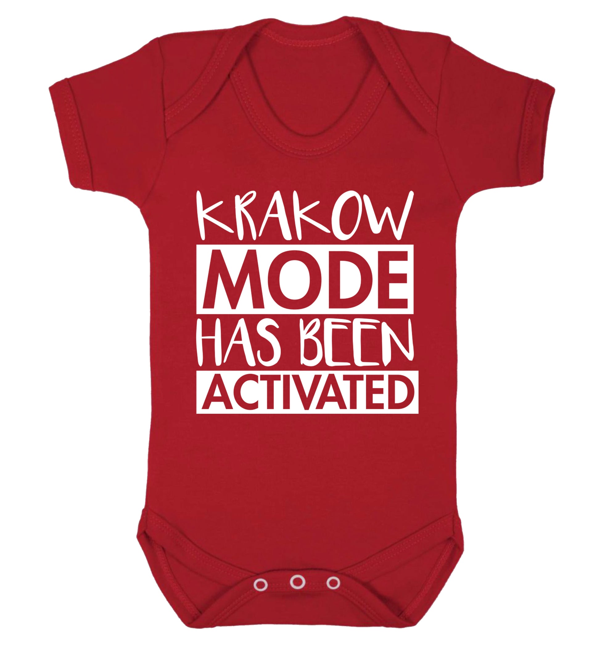 Krakow mode has been activated Baby Vest red 18-24 months