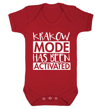 Krakow mode has been activated Baby Vest red 18-24 months
