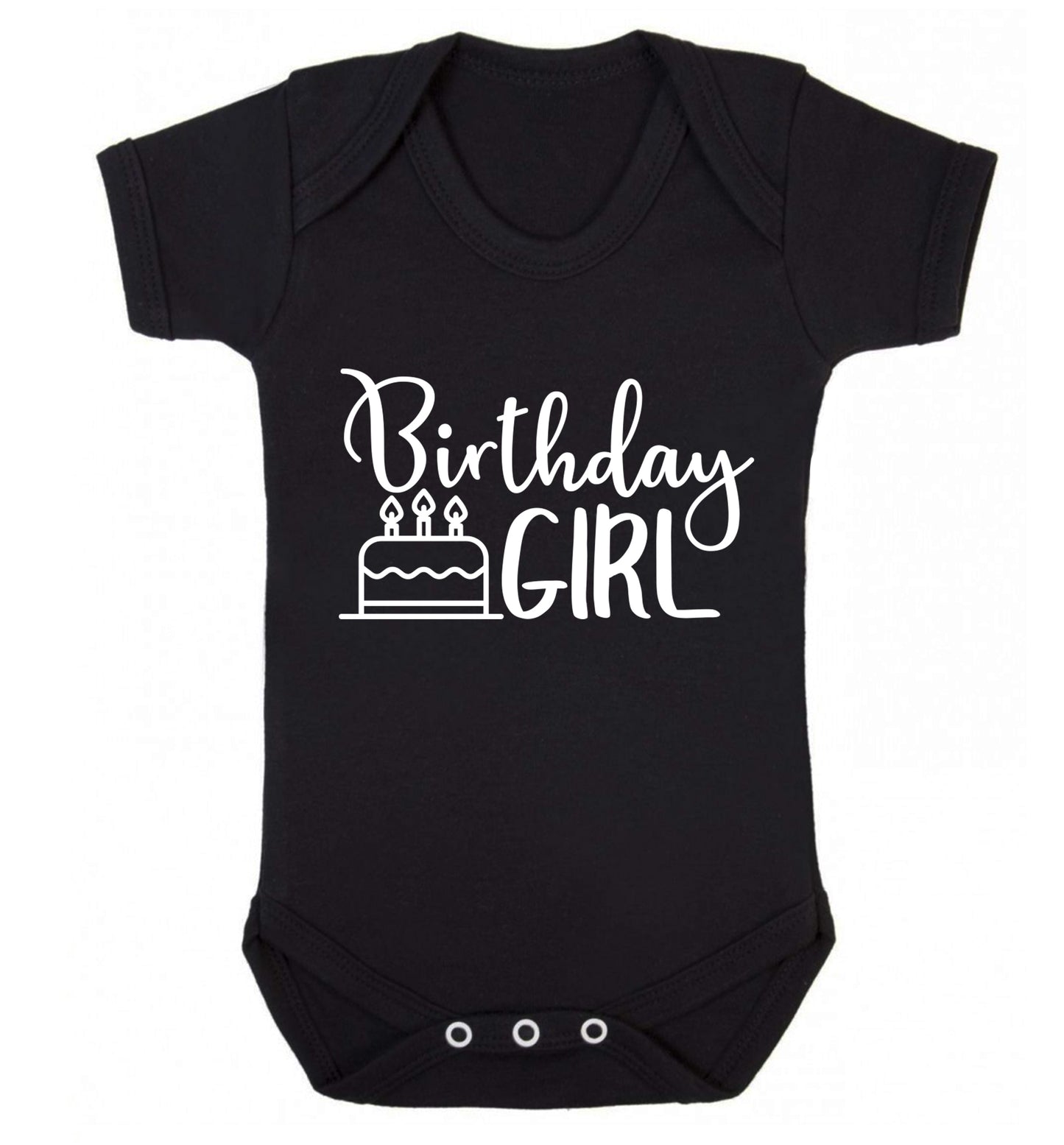 Birthday Girl Baby Vest black 18-24 months