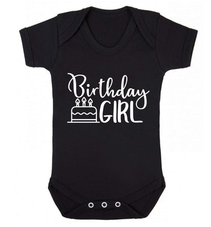 Birthday Girl Baby Vest black 18-24 months