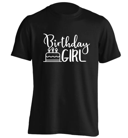 Birthday Girl adults unisex black Tshirt 2XL