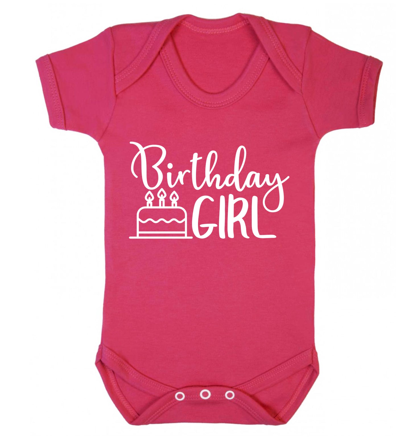 Birthday Girl Baby Vest dark pink 18-24 months