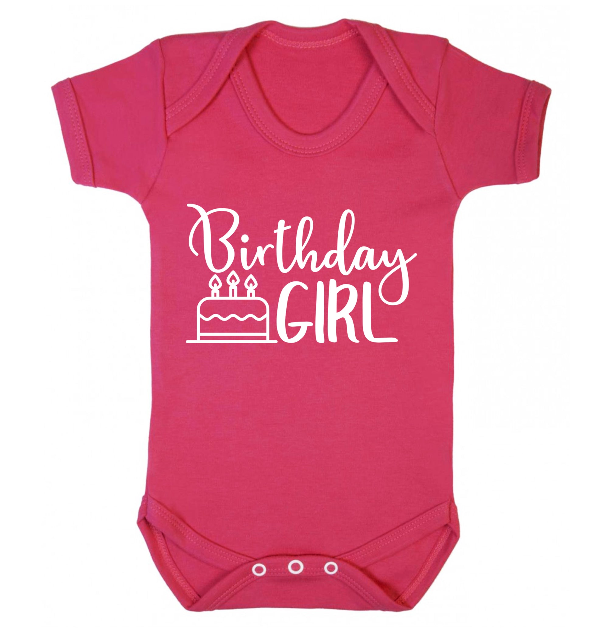 Birthday Girl Baby Vest dark pink 18-24 months