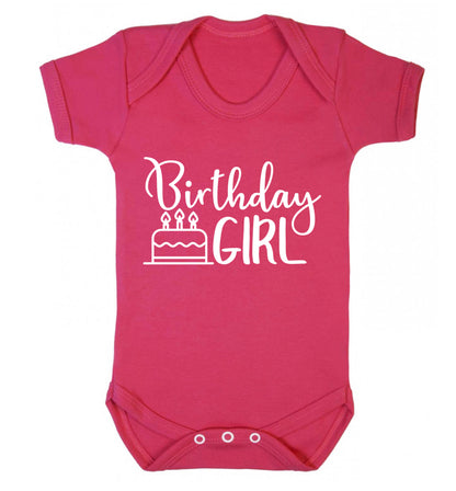 Birthday Girl Baby Vest dark pink 18-24 months