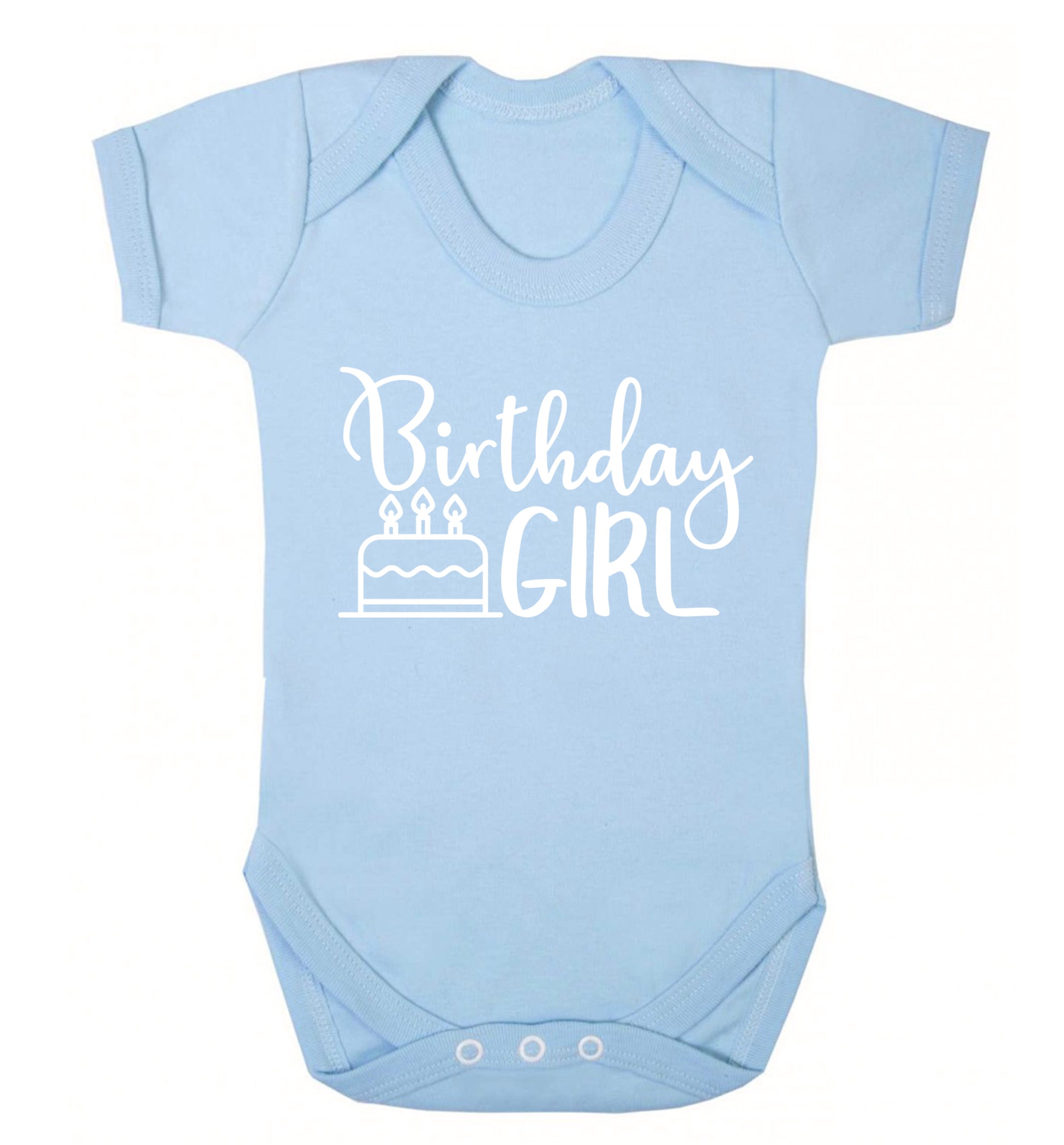Birthday Girl Baby Vest pale blue 18-24 months