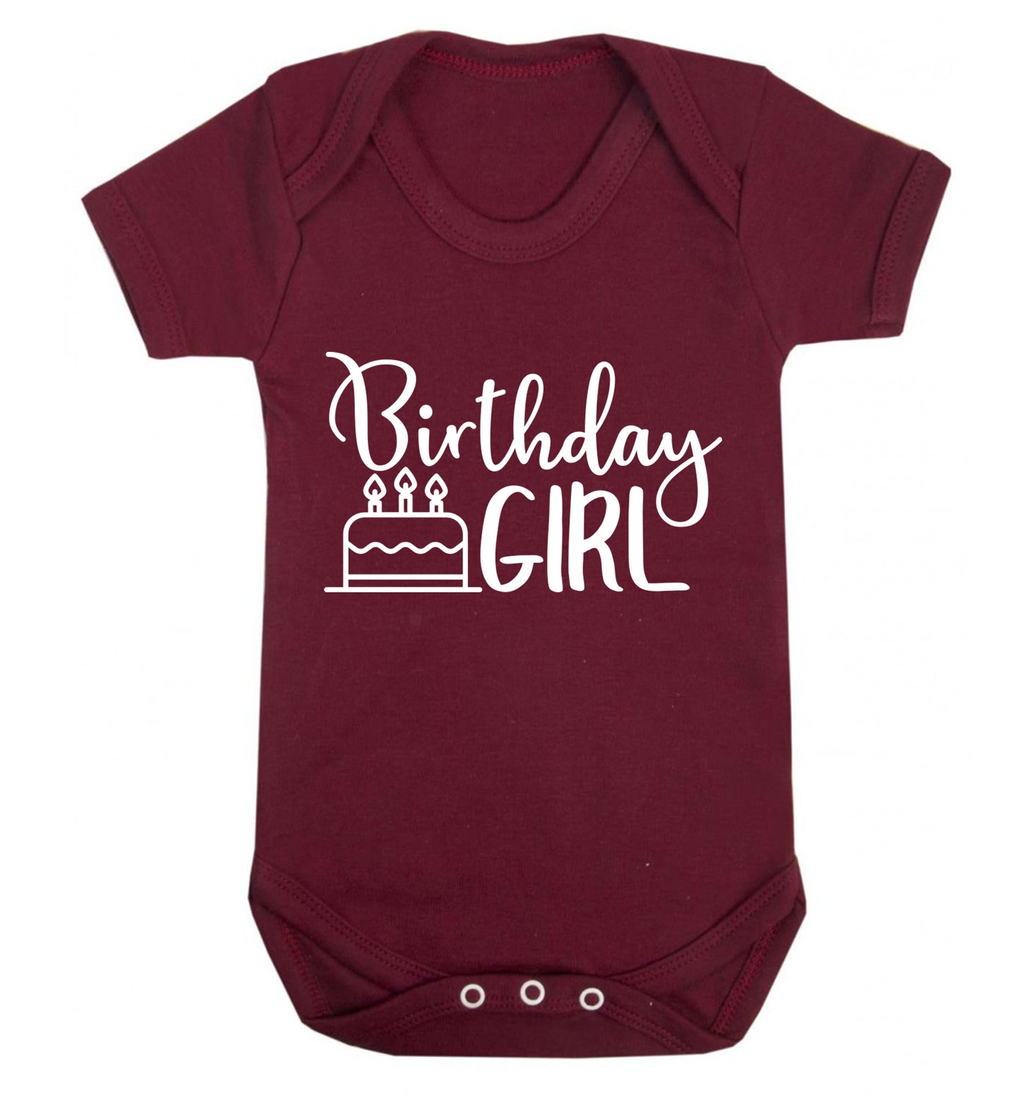 Birthday Girl Baby Vest maroon 18-24 months