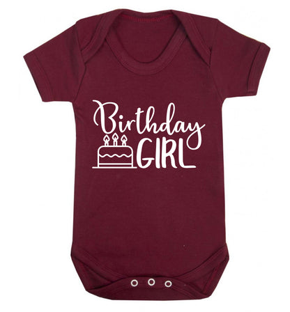 Birthday Girl Baby Vest maroon 18-24 months