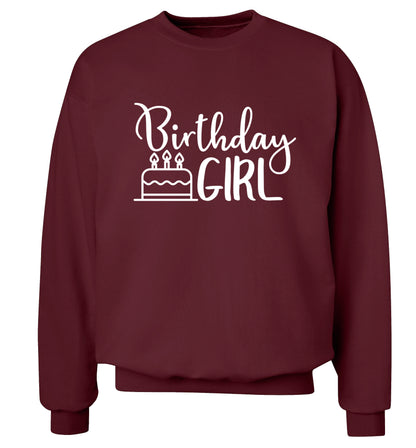 Birthday Girl Adult's unisex maroon Sweater 2XL