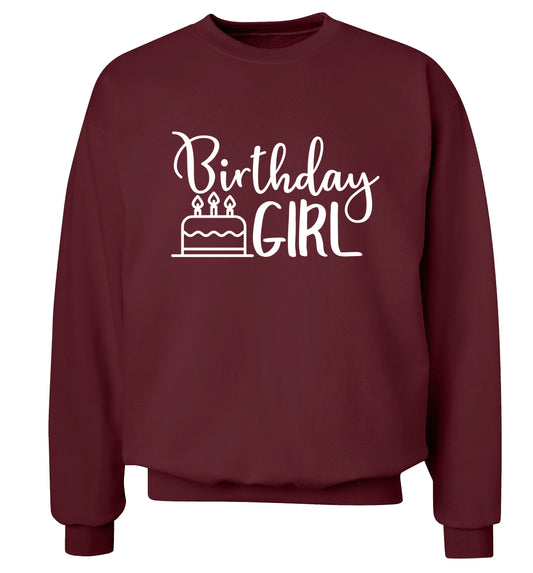 Birthday Girl Adult's unisex maroon Sweater 2XL