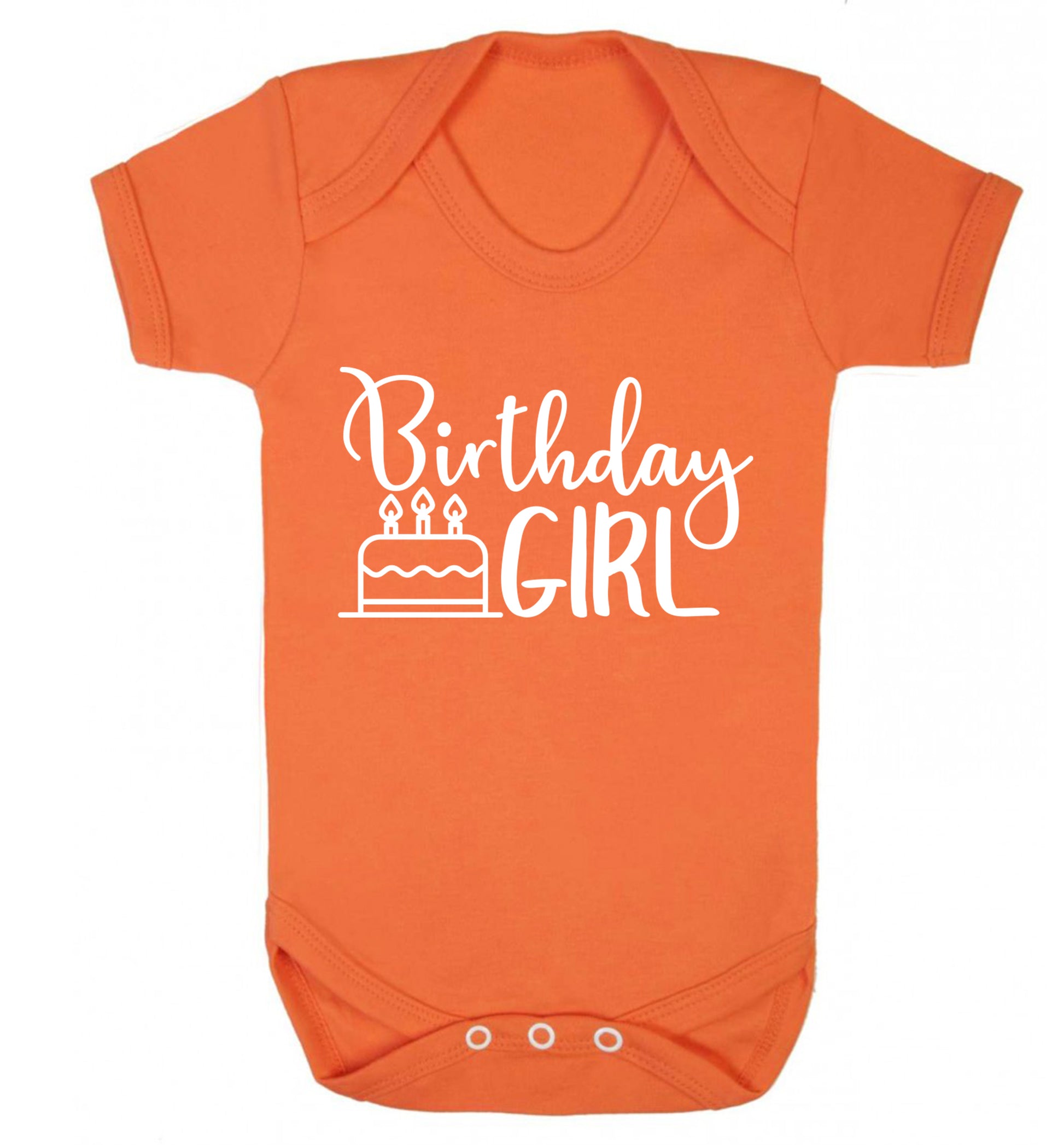 Birthday Girl Baby Vest orange 18-24 months
