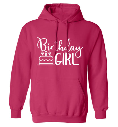 Birthday Girl adults unisex pink hoodie 2XL