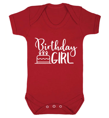 Birthday Girl Baby Vest red 18-24 months