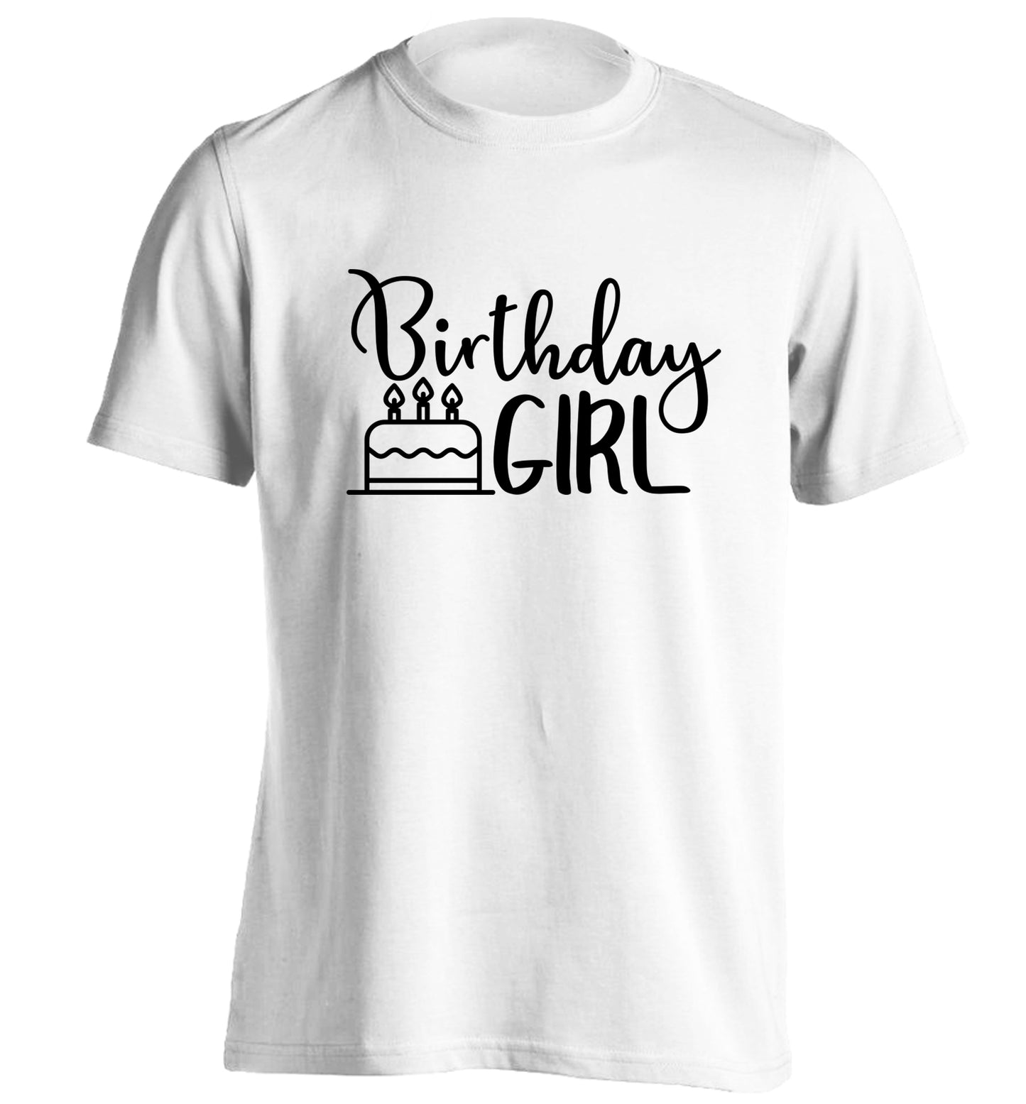 Birthday Girl adults unisex white Tshirt 2XL