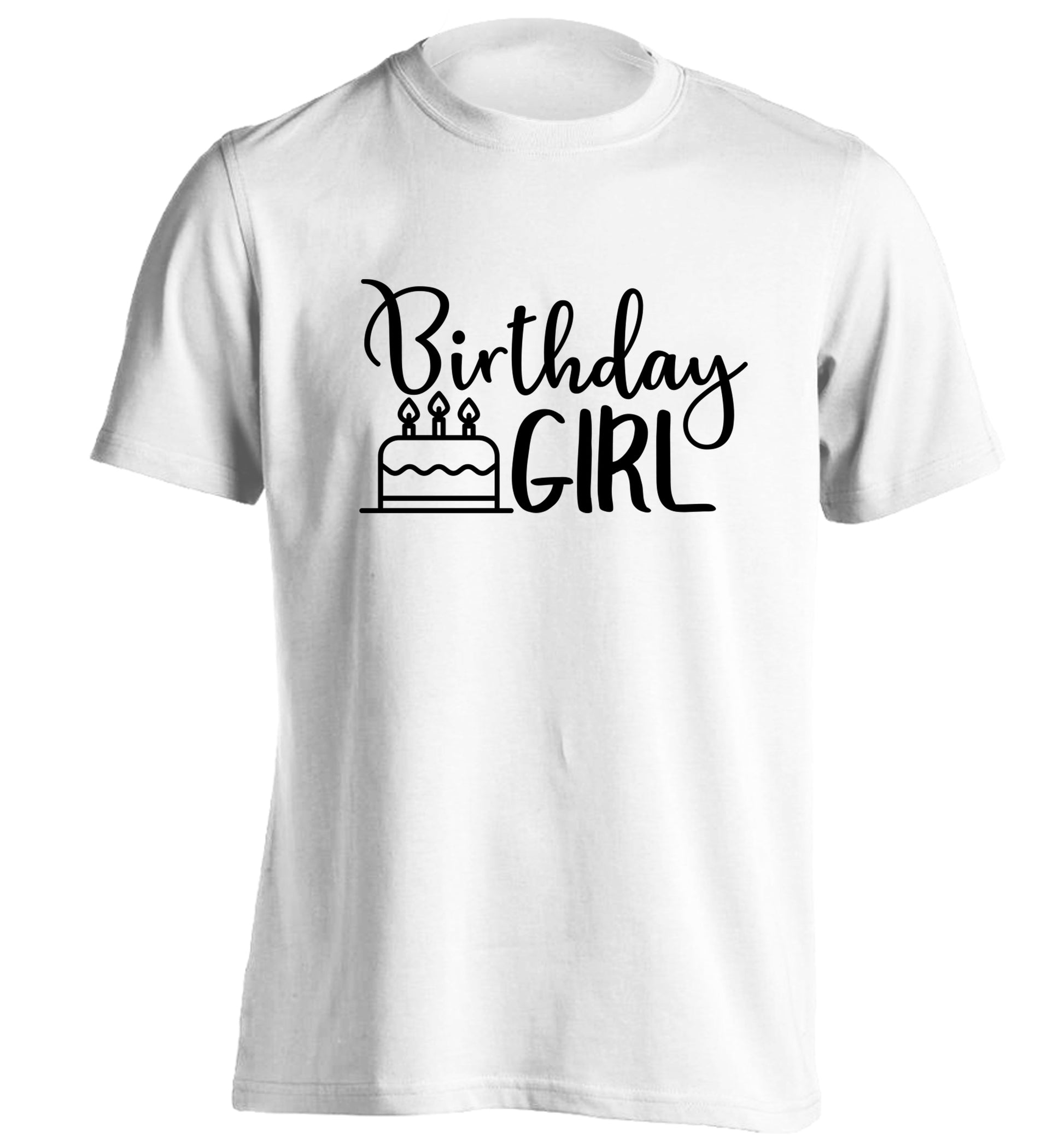 Birthday Girl adults unisex white Tshirt 2XL