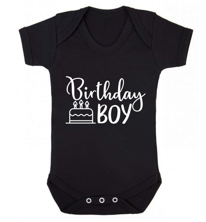 Birthday Boy Baby Vest black 18-24 months