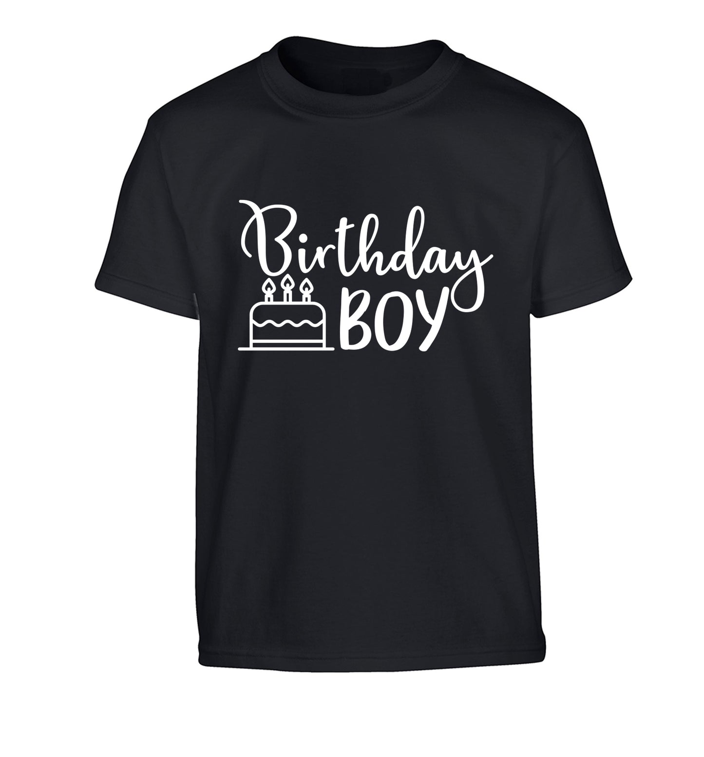 Birthday Boy Children's black Tshirt 12-13 Years