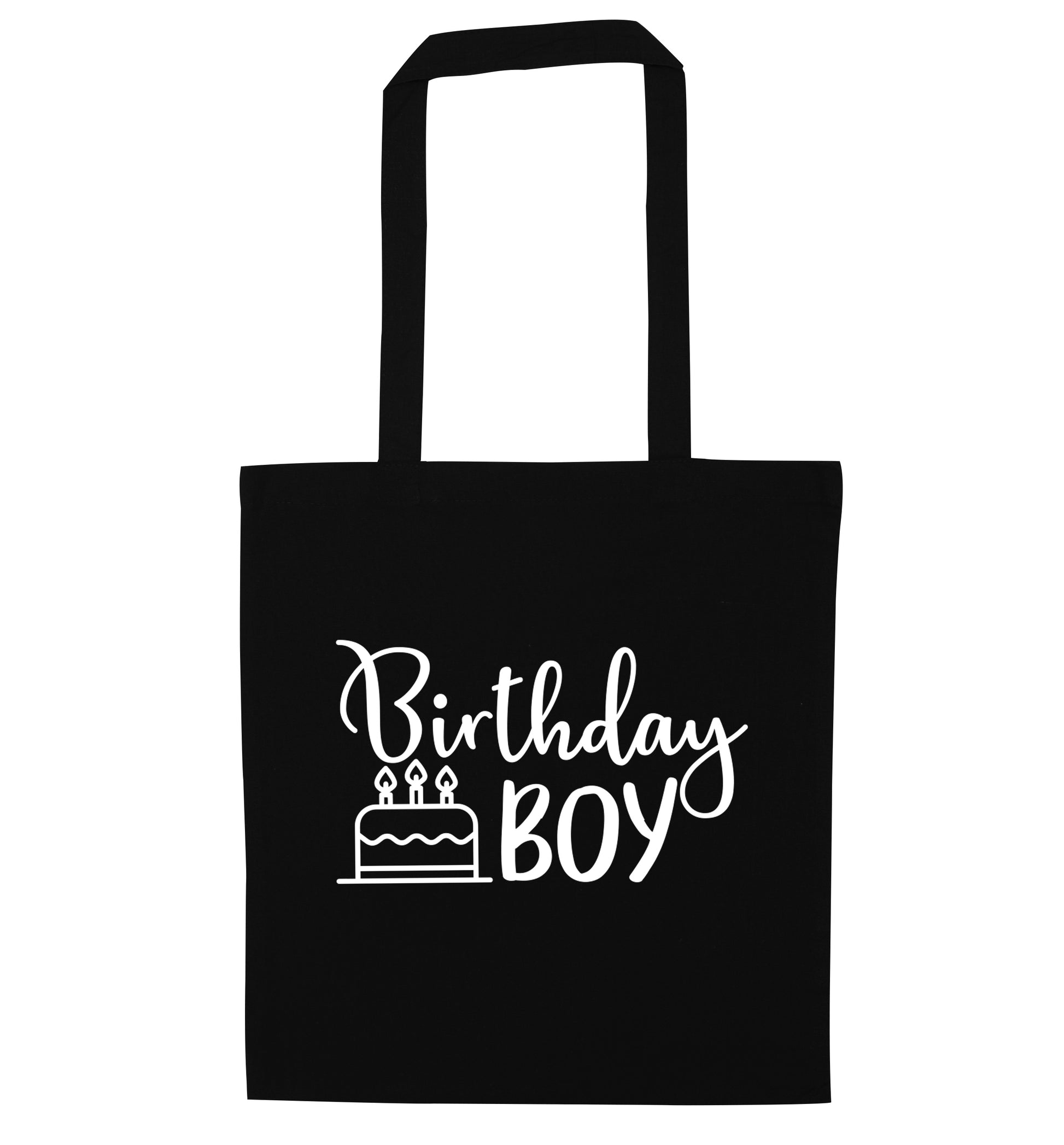 Birthday Boy black tote bag